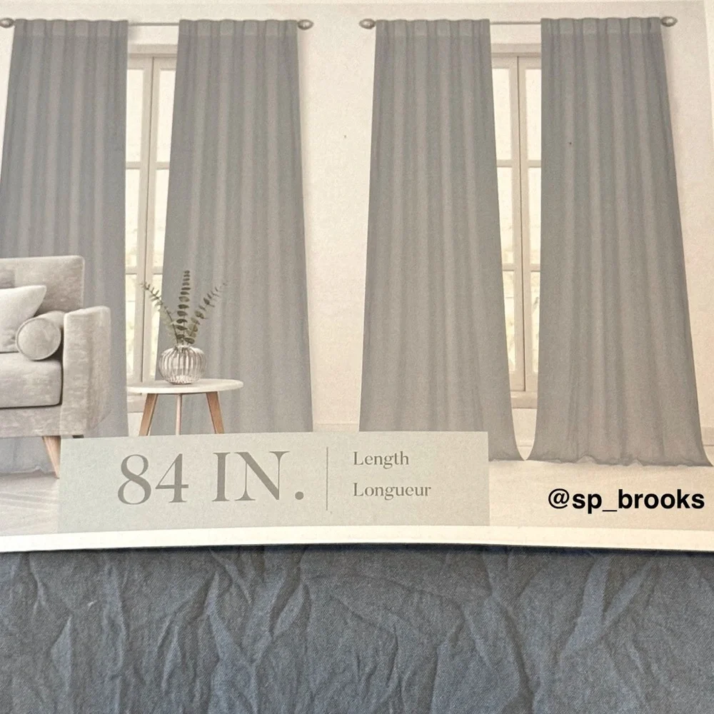 🎁4PC Dream Stories Window Panel Set - 36” x 84” - Maven-Vapor Blue